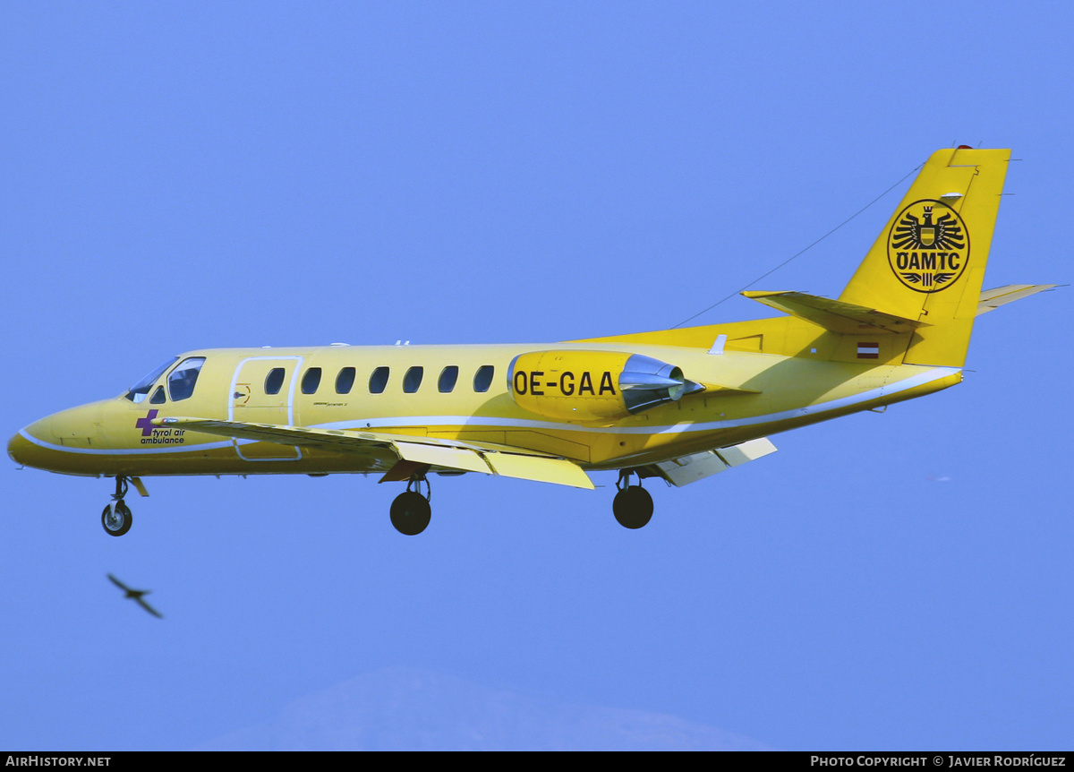 Aircraft Photo of OE-GAA | Cessna 560 Citation V | Tyrol Air Ambulance - TAA | AirHistory.net #665917