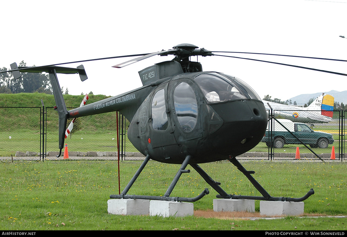 Aircraft Photo of FAC4251 | MD Helicopters MD-500E (369E) | Colombia - Air Force | AirHistory.net #665924