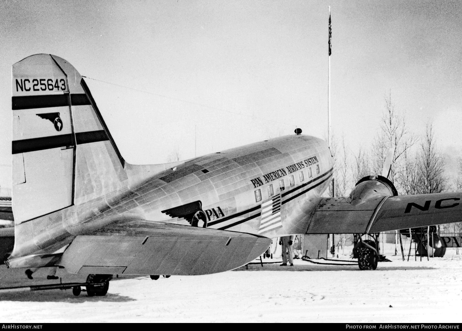 Aircraft Photo of NC25643 | Douglas DC-3A-228C | Pan American Airways System - PAA | AirHistory.net #665935