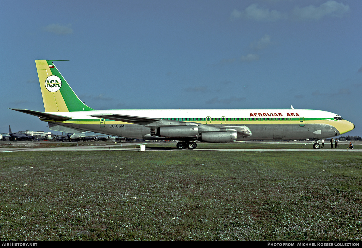 Aircraft Photo of CC-CGM | Boeing 707-344 | Aerovías ASA | AirHistory.net #666027