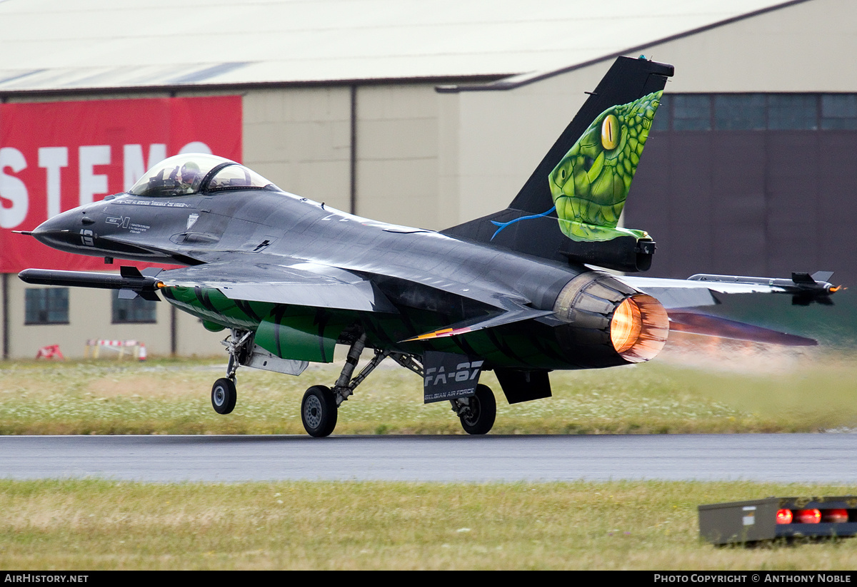 Aircraft Photo of FA-67 | General Dynamics F-16AM Fighting Falcon | Belgium - Air Force | AirHistory.net #666046