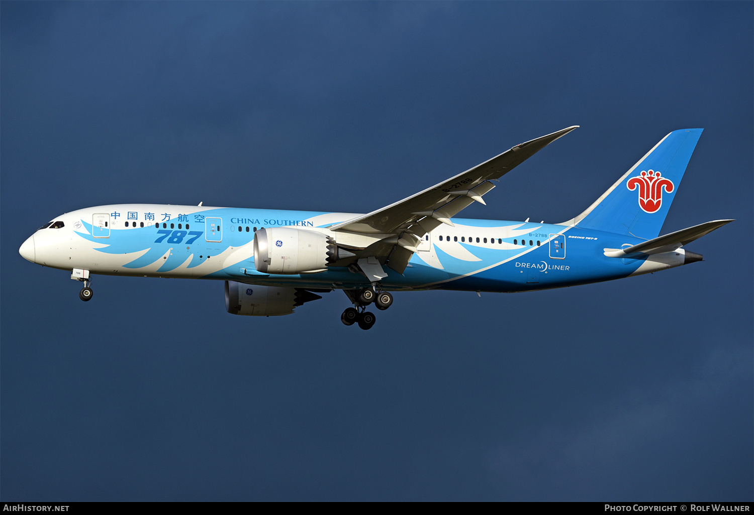 Aircraft Photo of B-2788 | Boeing 787-8 Dreamliner | China Southern Airlines | AirHistory.net #666074