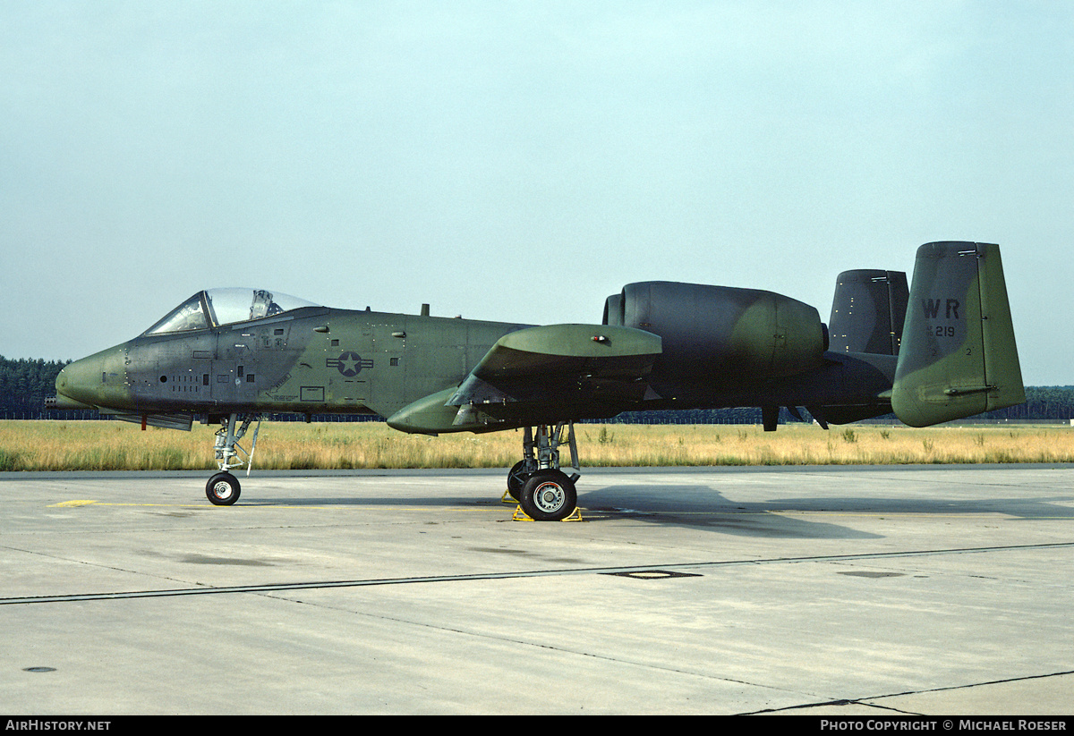 Aircraft Photo of 80-0219 / AF80-219 | Fairchild A-10A Thunderbolt II | USA - Air Force | AirHistory.net #666091