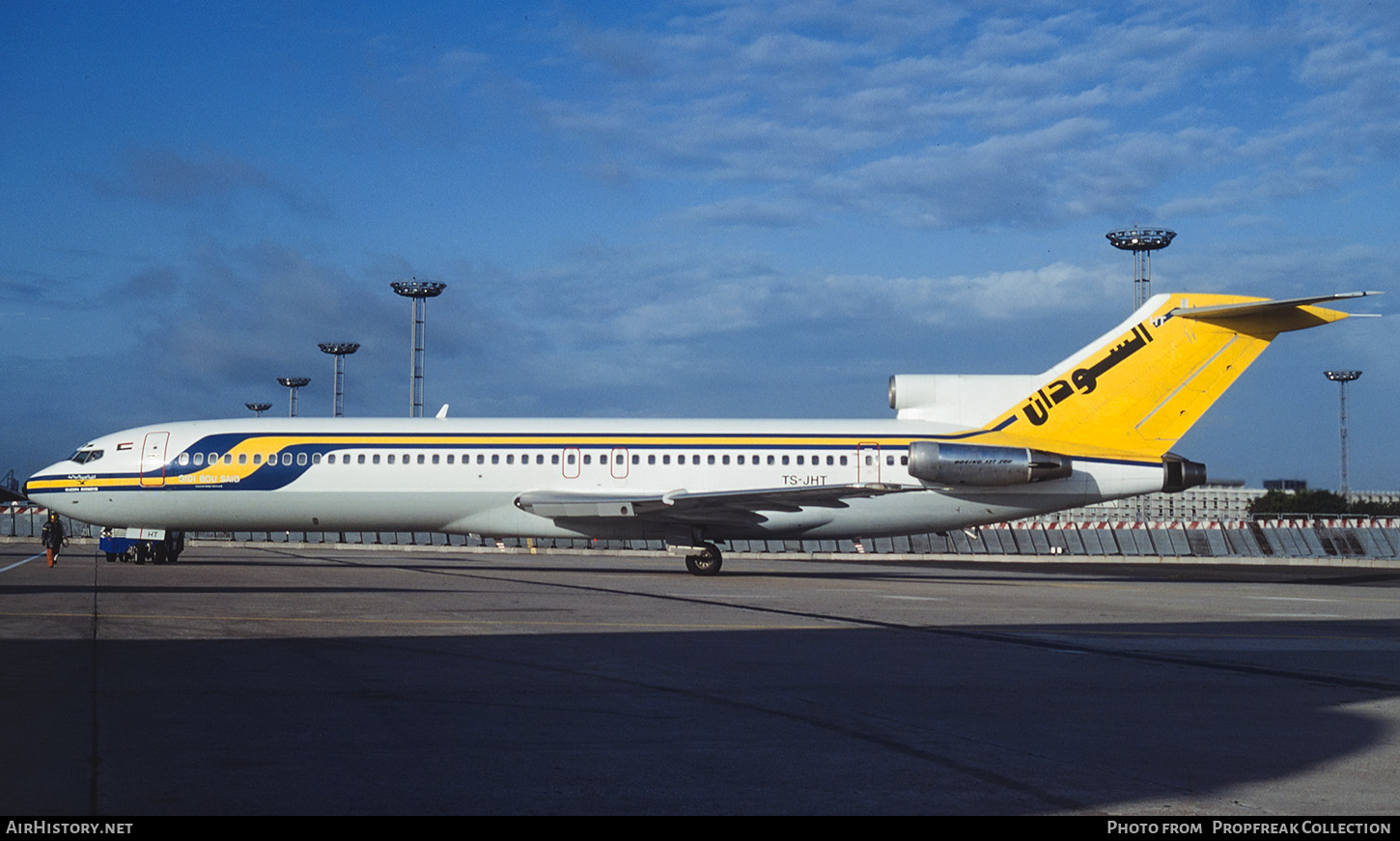 Aircraft Photo of TS-JHT | Boeing 727-2H3/Adv | Sudan Airways | AirHistory.net #666096