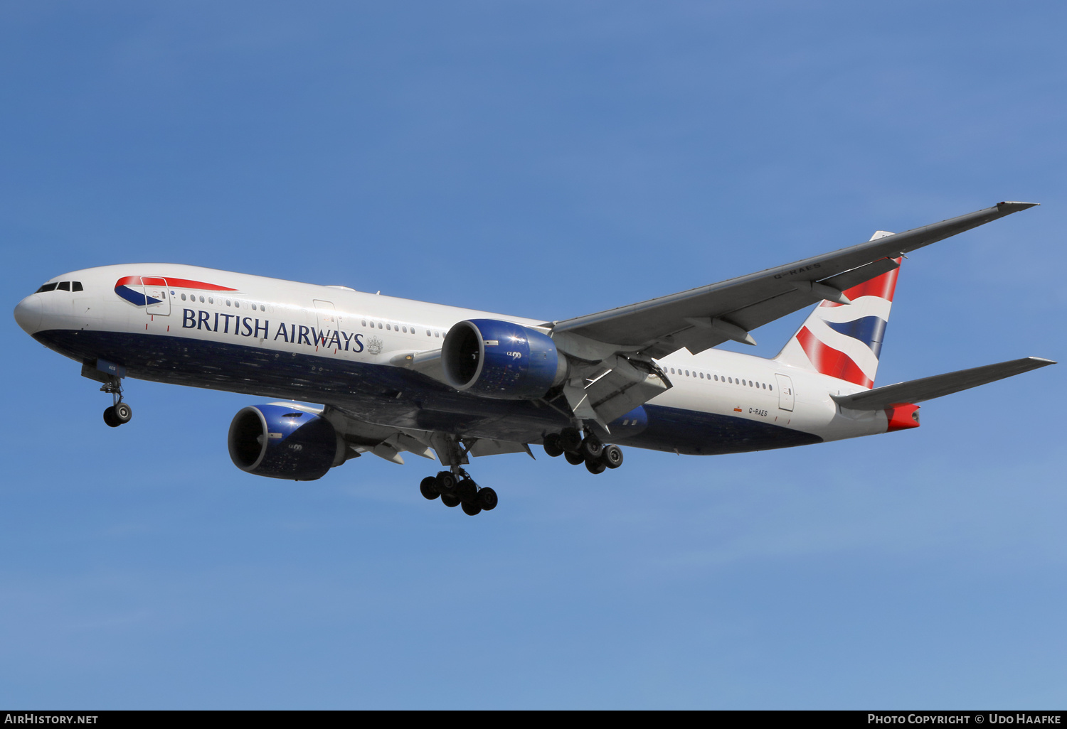 Aircraft Photo of G-RAES | Boeing 777-236/ER | British Airways | AirHistory.net #666102