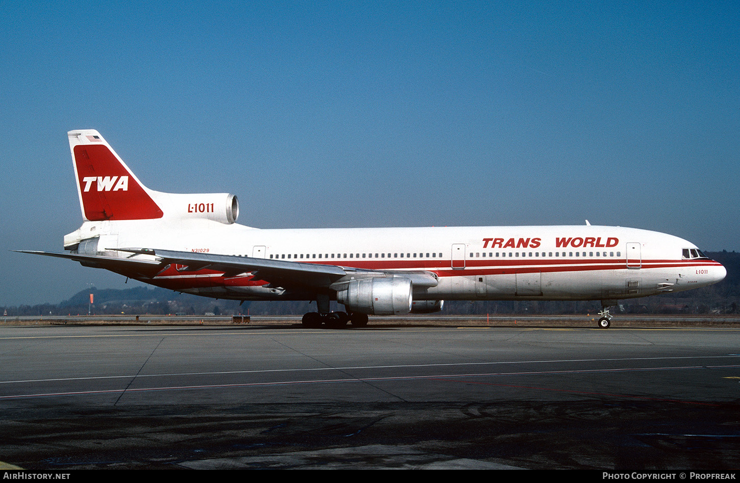 Aircraft Photo of N31029 | Lockheed L-1011-385-1-15 TriStar 100 | Trans World Airlines - TWA | AirHistory.net #666117