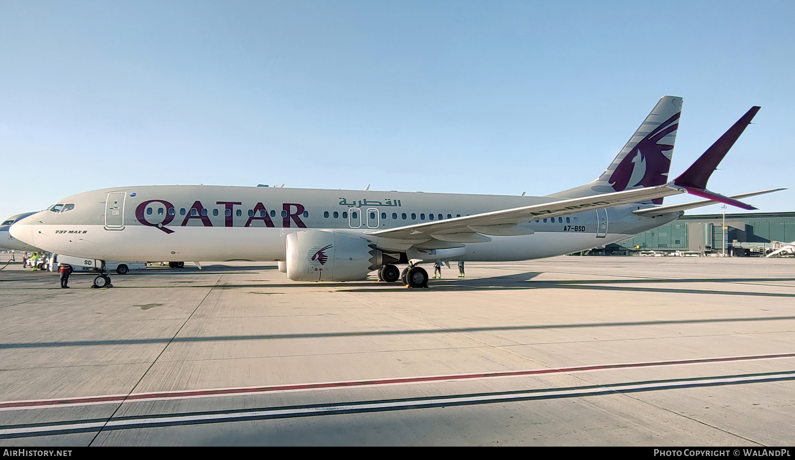 Aircraft Photo of A7-BSD | Boeing 737-8 Max 8 | Qatar Airways | AirHistory.net #666131