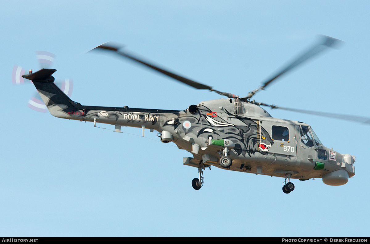 Aircraft Photo of XZ692 | Westland WG-13 Lynx HMA8DSP | UK - Navy | AirHistory.net #666164