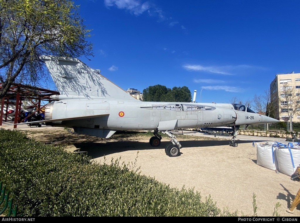 Aircraft Photo of C14-45 | Dassault Mirage F1M | Spain - Air Force | AirHistory.net #666219