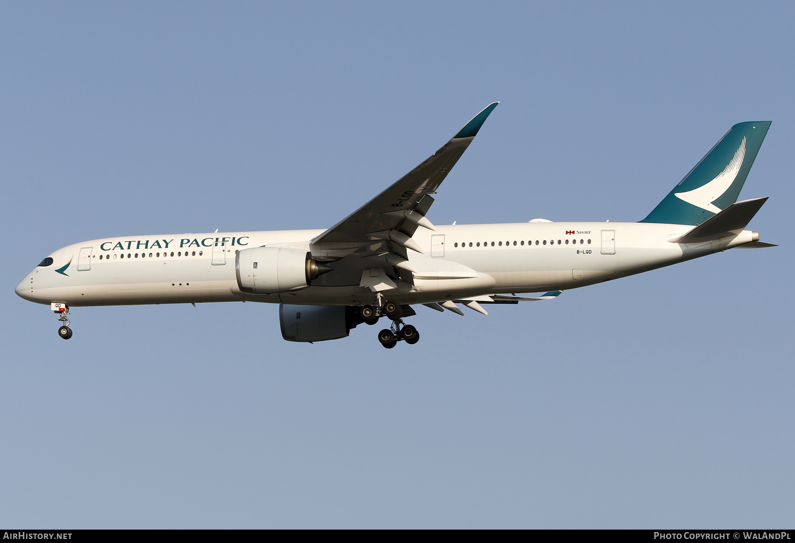 Aircraft Photo of B-LQD | Airbus A350-941 | Cathay Pacific Airways | AirHistory.net #666230