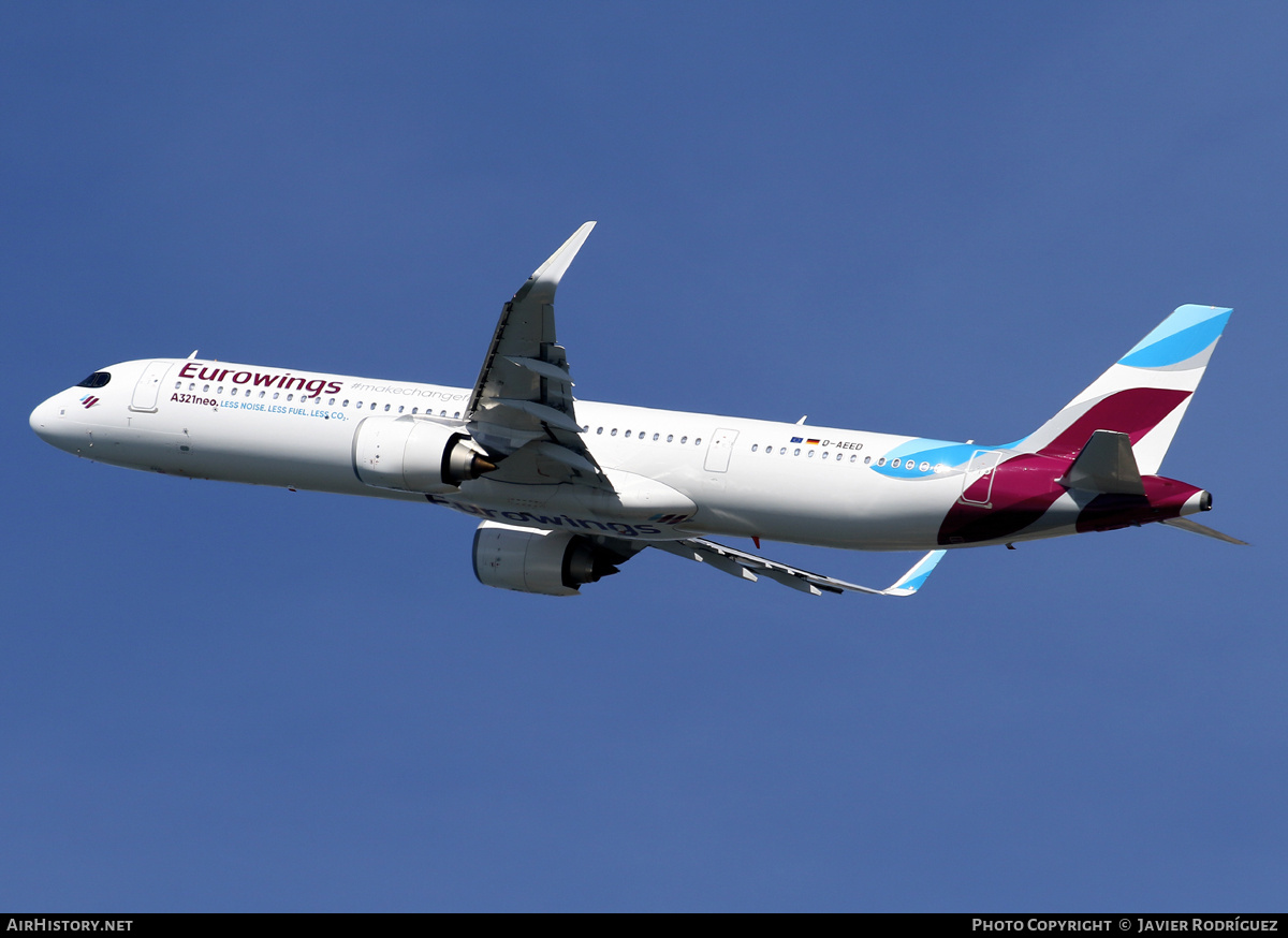 Aircraft Photo of D-AEED | Airbus A321-251NX | Eurowings | AirHistory.net #666255