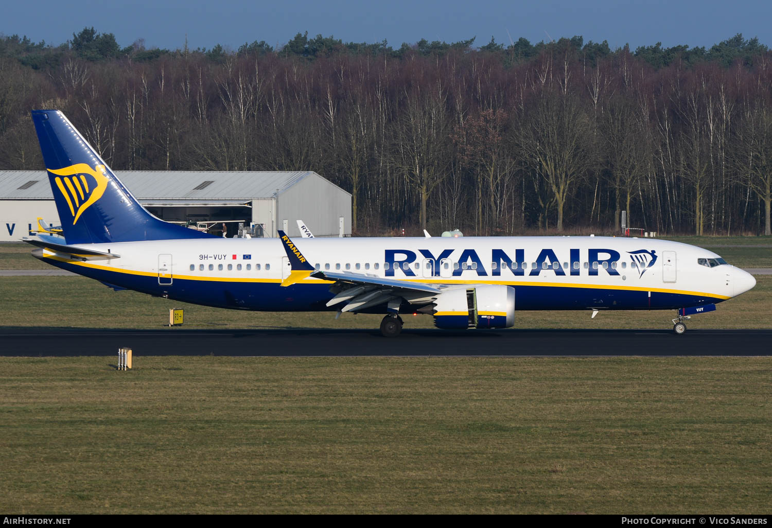 Aircraft Photo of 9H-VUY | Boeing 737-8200 Max 200 | Ryanair | AirHistory.net #666287