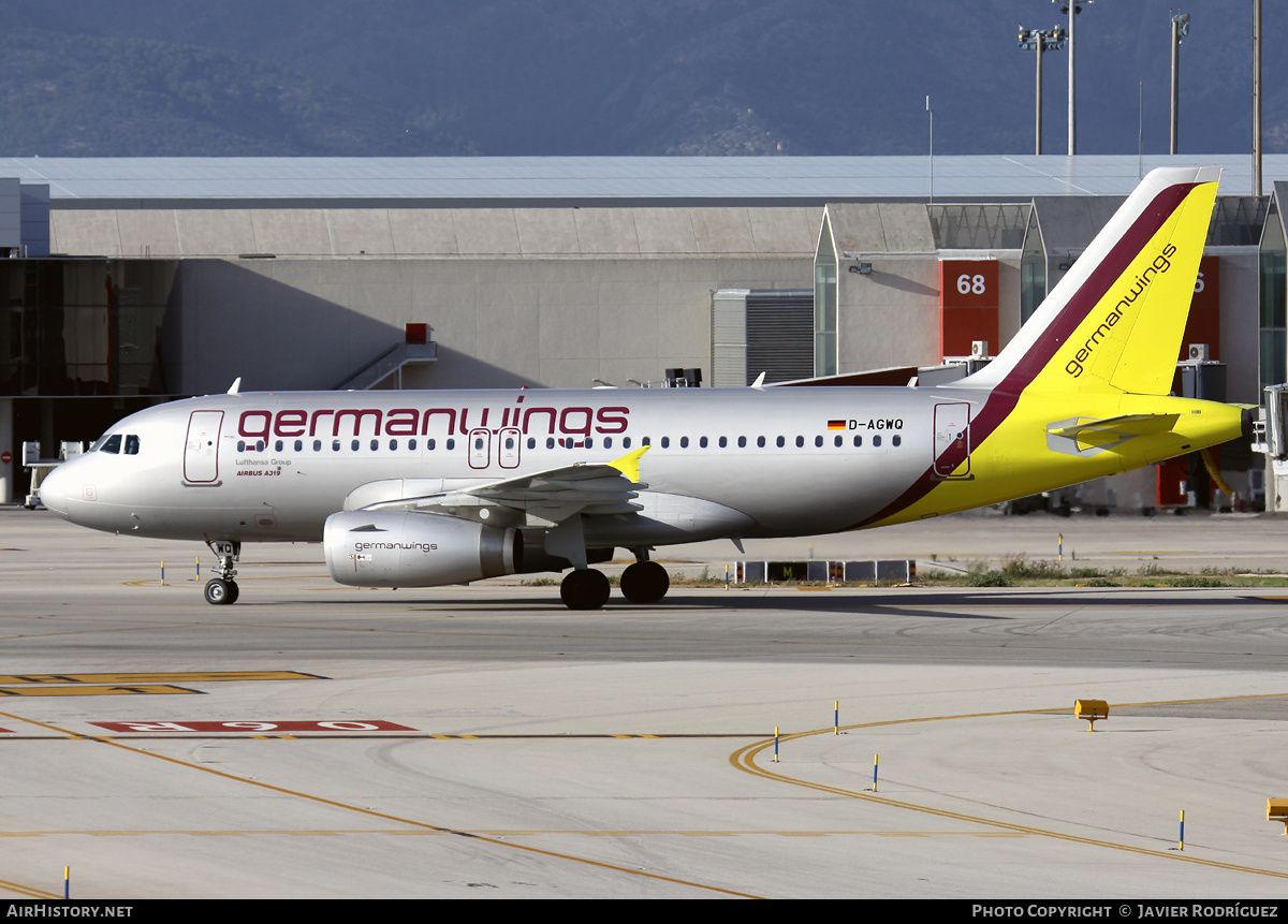 Aircraft Photo of D-AGWQ | Airbus A319-132 | Germanwings | AirHistory.net #666301