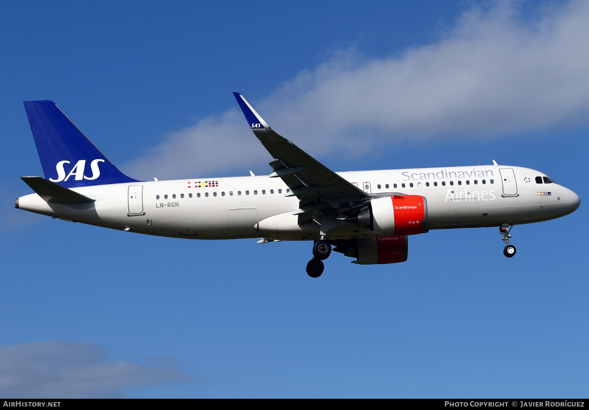 Aircraft Photo of LN-RGN | Airbus A320-251N | Scandinavian Airlines - SAS | AirHistory.net #666302