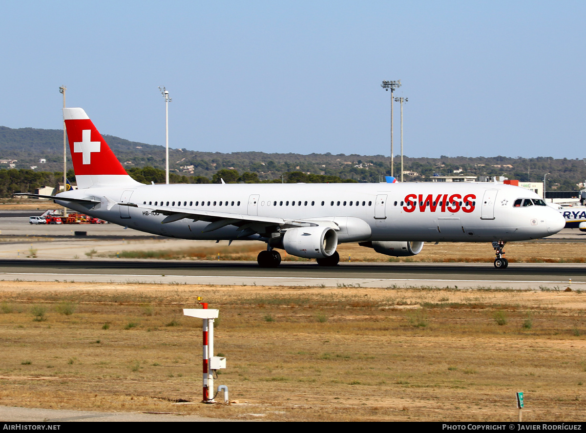 Aircraft Photo of HB-IOD | Airbus A321-111 | Swiss International Air Lines | AirHistory.net #666318