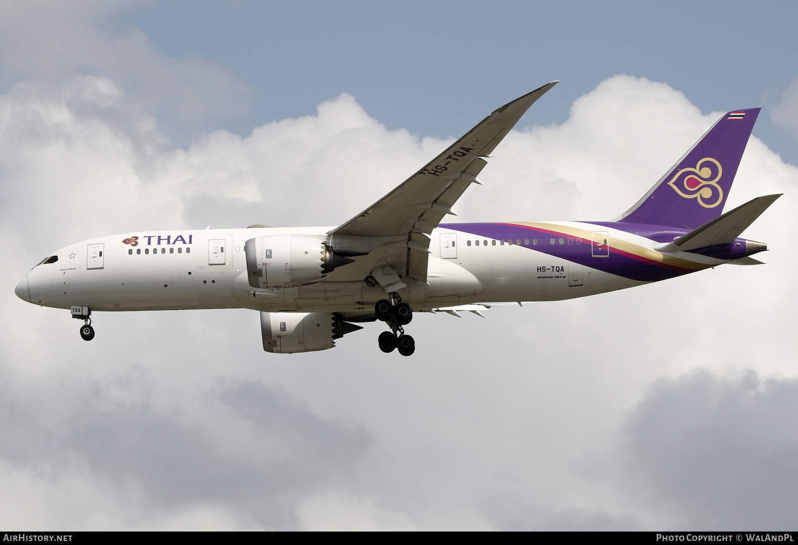 Aircraft Photo of HS-TQA | Boeing 787-8 Dreamliner | Thai Airways International | AirHistory.net #666329