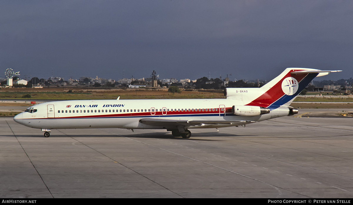 Aircraft Photo of G-BKAG | Boeing 727-217/Adv | Dan-Air London | AirHistory.net #666339