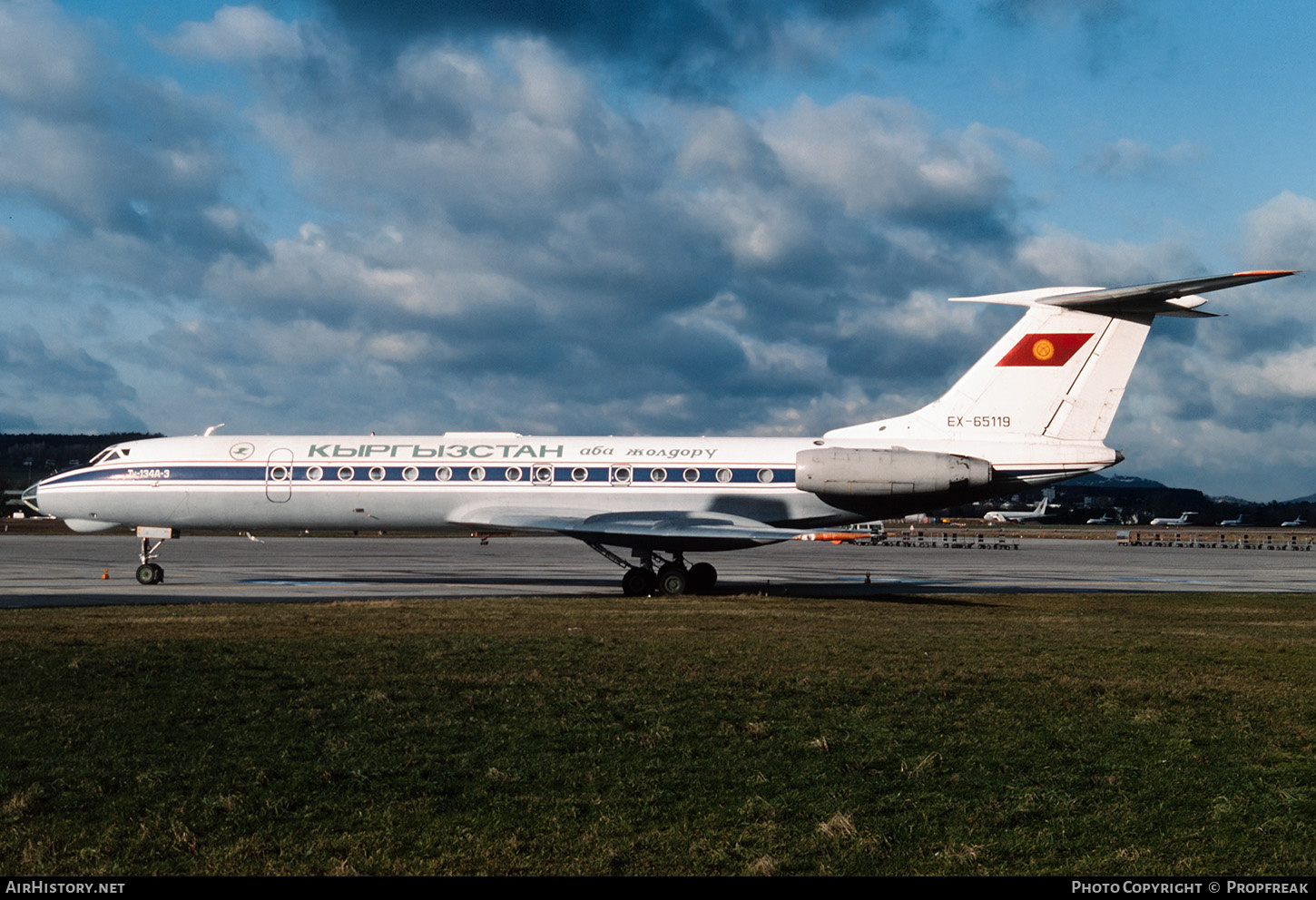 Aircraft Photo of EX-65119 | Tupolev Tu-134A-3 | Kyrgyzstan Airlines | AirHistory.net #666369
