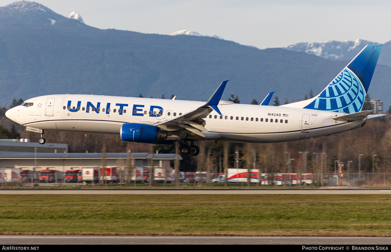 Aircraft Photo of N14249 | Boeing 737-824 | United Airlines | AirHistory.net #666386