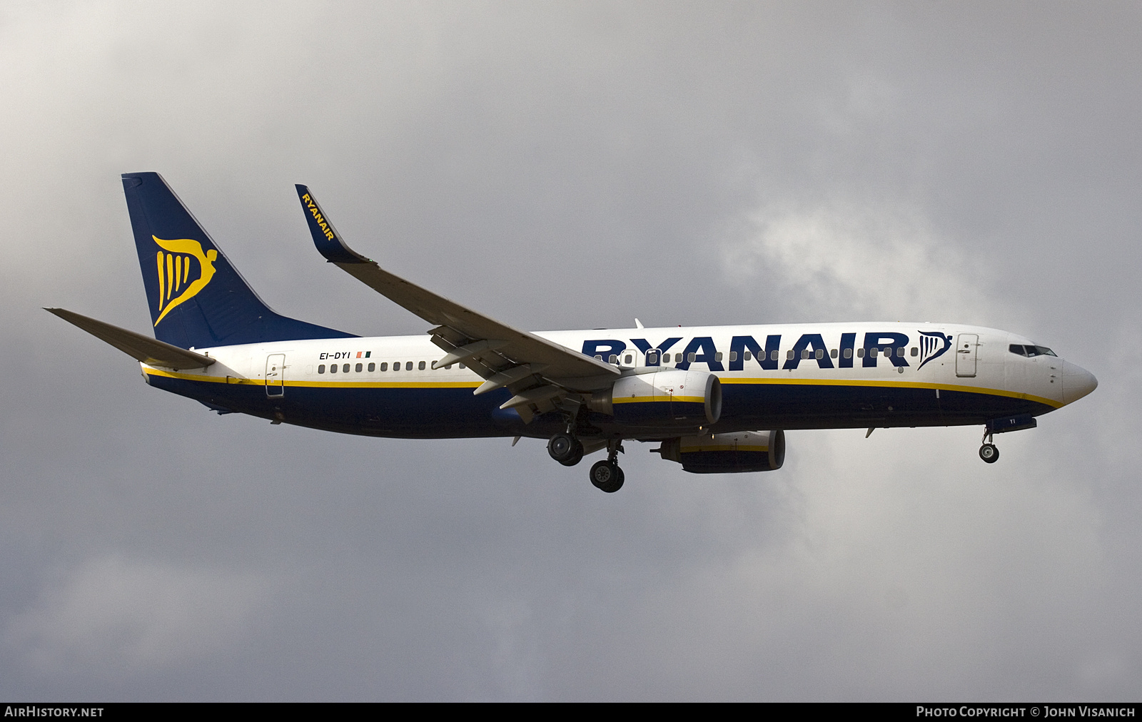 Aircraft Photo of EI-DYI | Boeing 737-8AS | Ryanair | AirHistory.net #666414