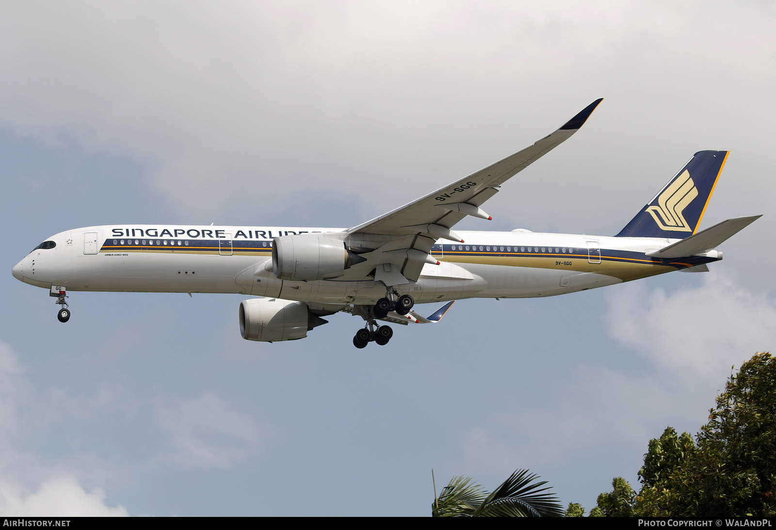 Aircraft Photo of 9V-SGG | Airbus A350-941 | Singapore Airlines | AirHistory.net #666423