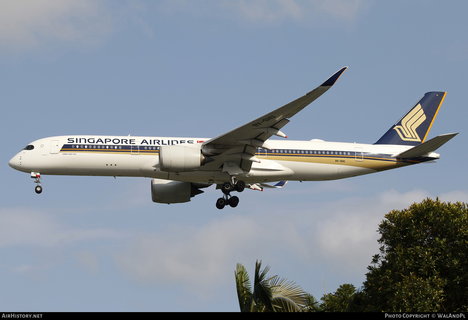 Aircraft Photo of 9V-SHU | Airbus A350-941 | Singapore Airlines | AirHistory.net #666450