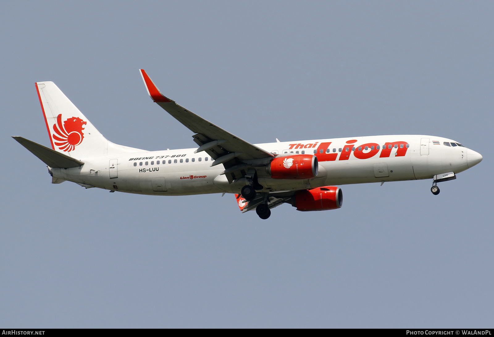 Aircraft Photo of HS-LUU | Boeing 737-8GP | Thai Lion Air | AirHistory.net #666455