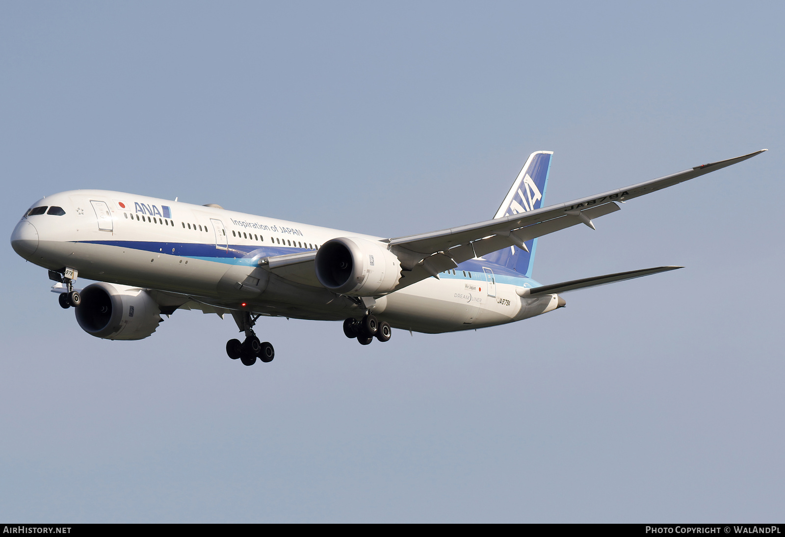 Aircraft Photo of JA879A | Boeing 787-9 Dreamliner | All Nippon Airways - ANA | AirHistory.net #666458