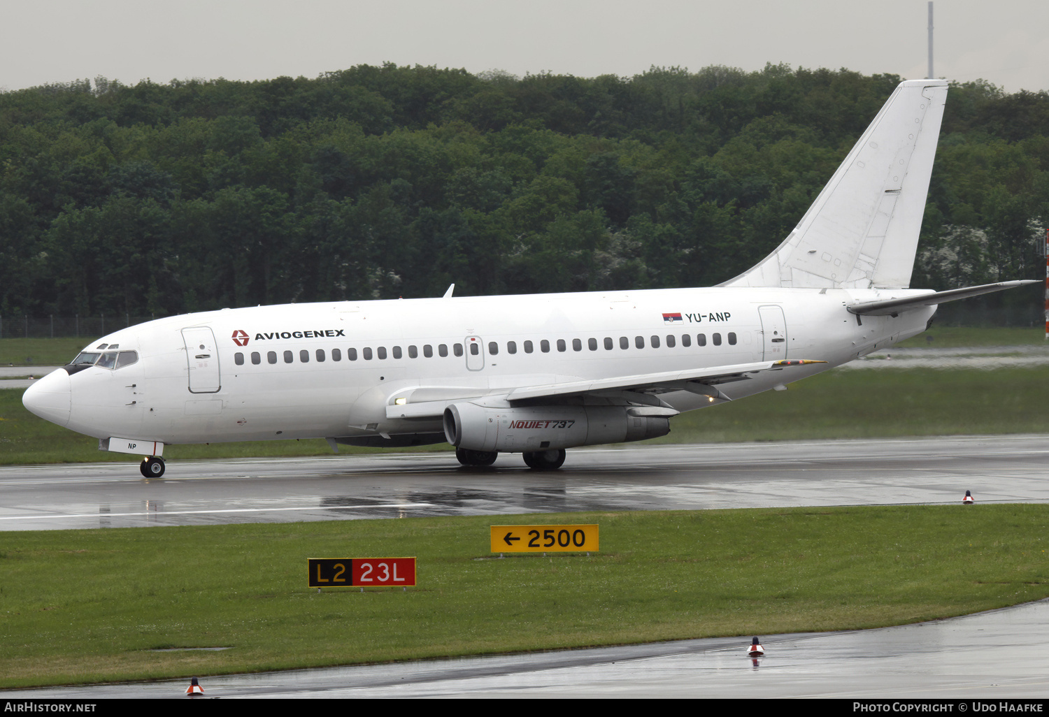 Aircraft Photo of YU-ANP | Boeing 737-2K3/Adv | Aviogenex | AirHistory.net #666468