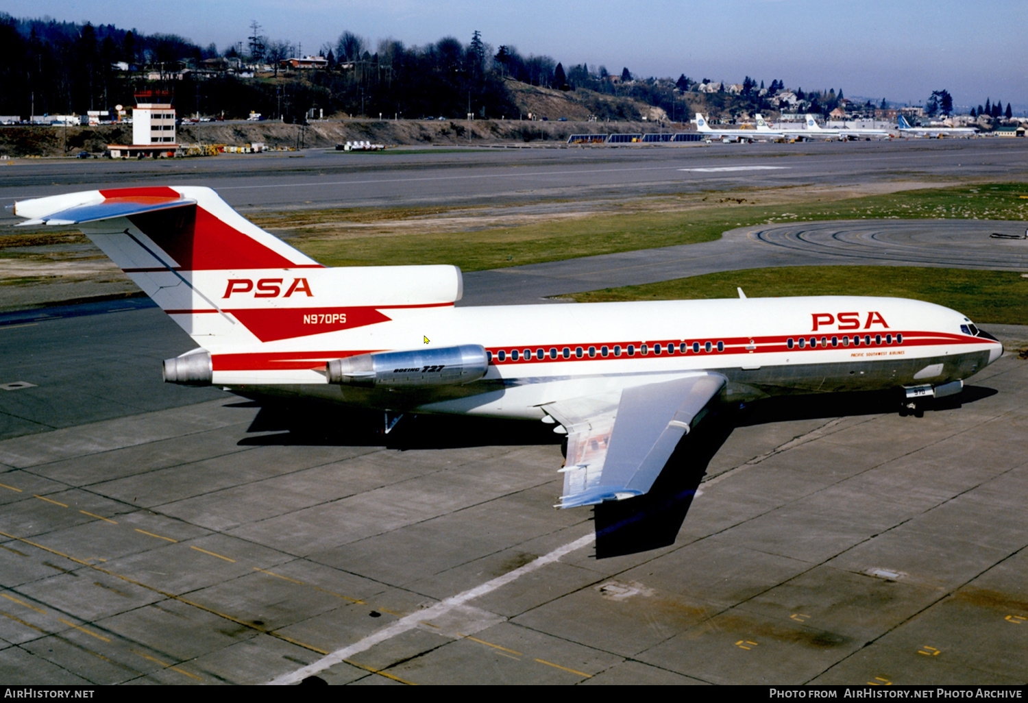 Aircraft Photo of N970PS | Boeing 727-14 | PSA - Pacific Southwest Airlines | AirHistory.net #666508