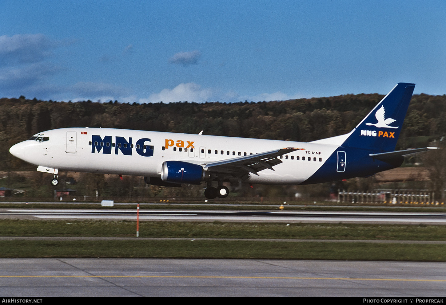 Aircraft Photo of TC-MNF | Boeing 737-4K5 | MNG Pax | AirHistory.net #666538