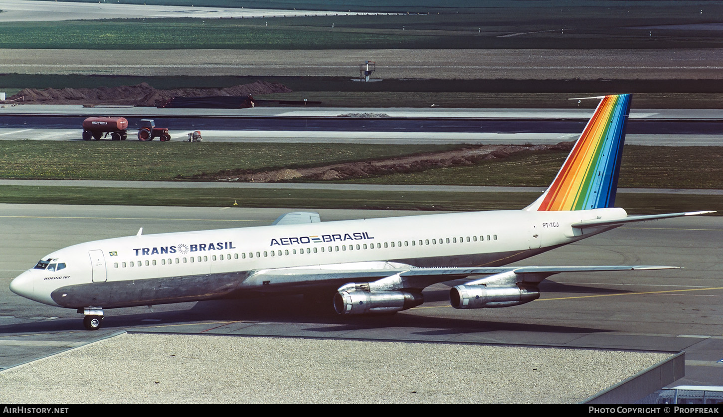 Aircraft Photo of PT-TCJ | Boeing 707-327C | TransBrasil | AirHistory.net #666543
