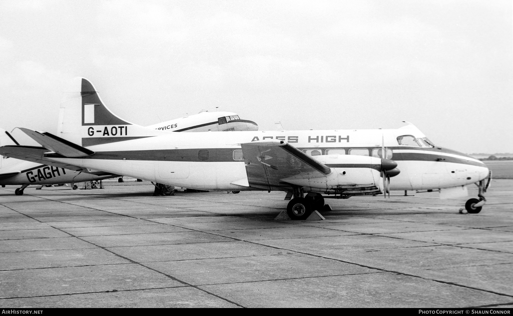 Aircraft Photo of G-AOTI | De Havilland D.H. 114 Heron 2D | Aces High | AirHistory.net #666553