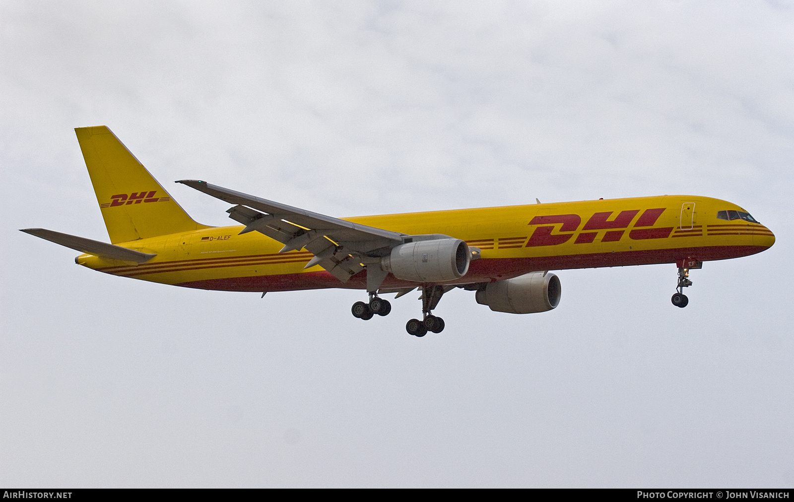 Aircraft Photo of D-ALEF | Boeing 757-236/SF | DHL International | AirHistory.net #666602