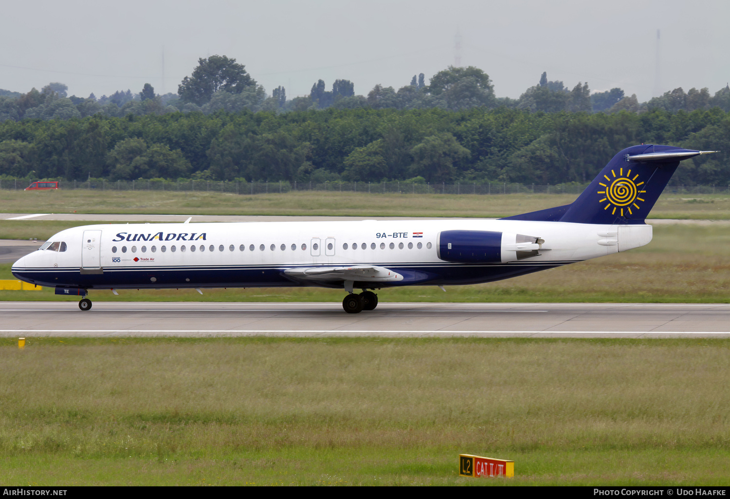 Aircraft Photo of 9A-BTE | Fokker 100 (F28-0100) | SunAdria Airlines | AirHistory.net #666651