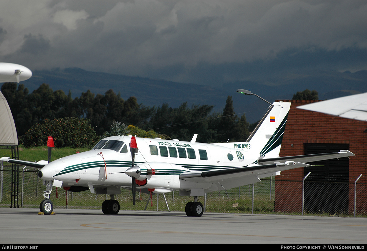 Aircraft Photo of PNC0203 | Beech C99 Airliner | Colombia - Police | AirHistory.net #666689