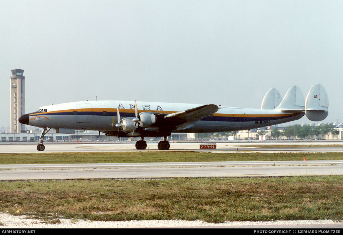 Aircraft Photo of HI-515CT | Lockheed C-121C Super Constellation | AMSA - Aerolíneas Mundo | AirHistory.net #666698