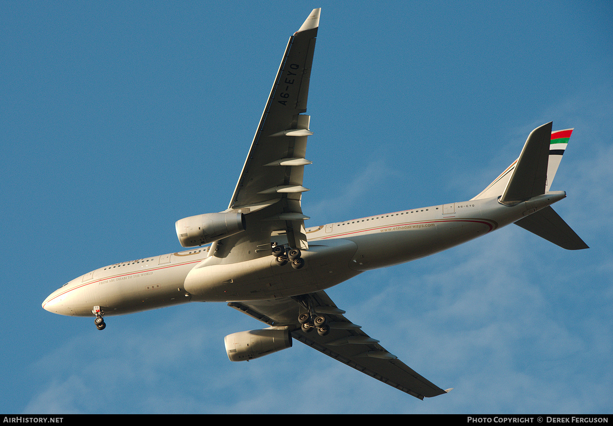Aircraft Photo of A6-EYQ | Airbus A330-243 | Etihad Airways | AirHistory.net #666765