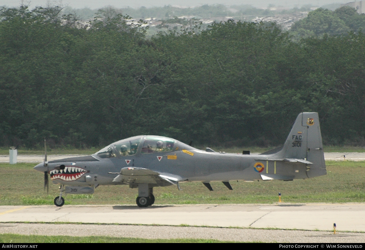 Aircraft Photo of FAC3101 | Embraer A-29B Super Tucano | Colombia - Air Force | AirHistory.net #666771