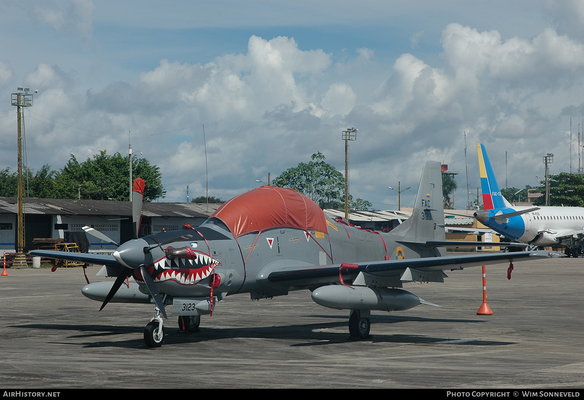 Aircraft Photo of FAC3123 | Embraer A-29B Super Tucano | Colombia - Air Force | AirHistory.net #666788