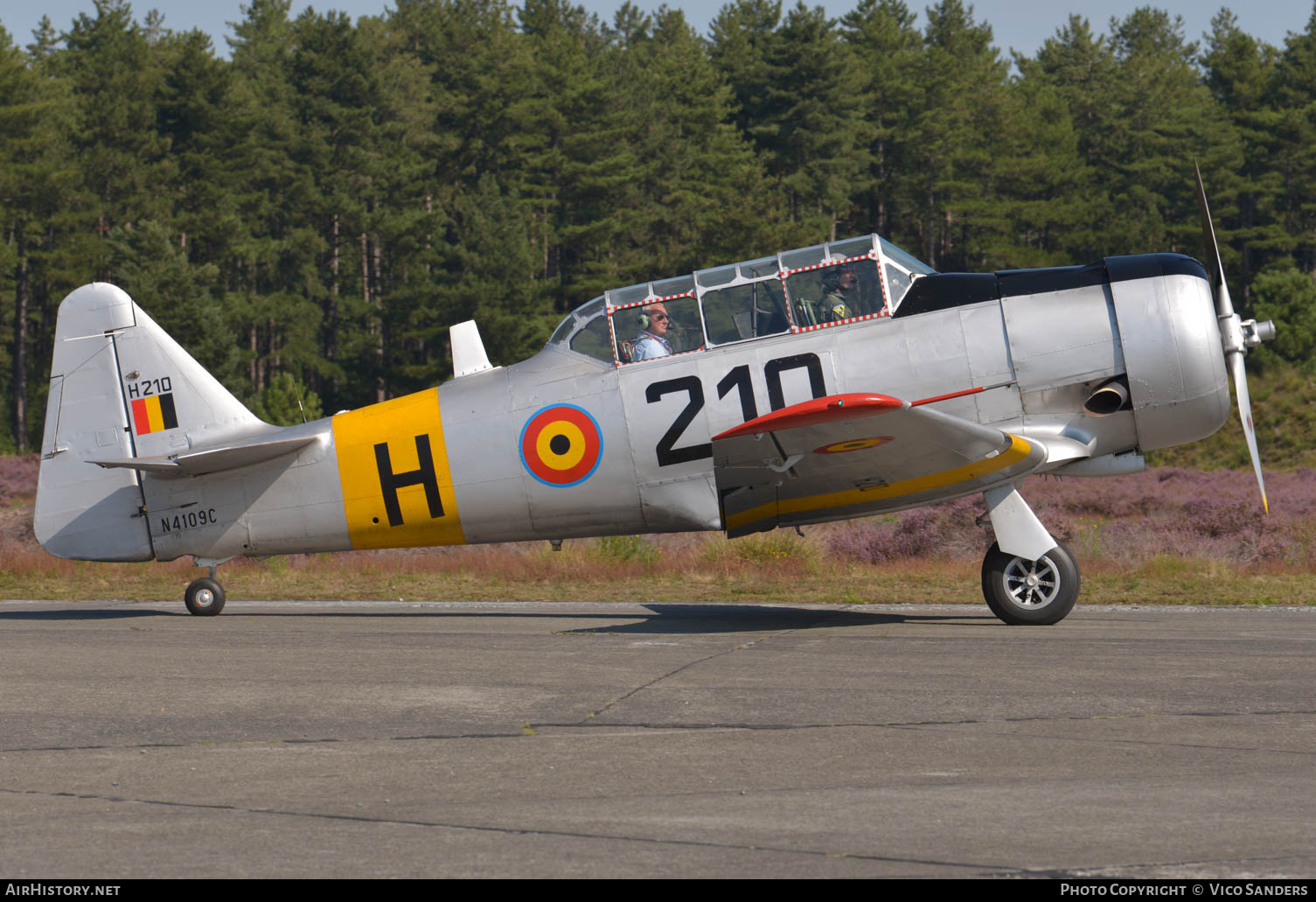 Aircraft Photo of N4109C / H210 | North American T-6G Texan | Belgium - Air Force | AirHistory.net #666799