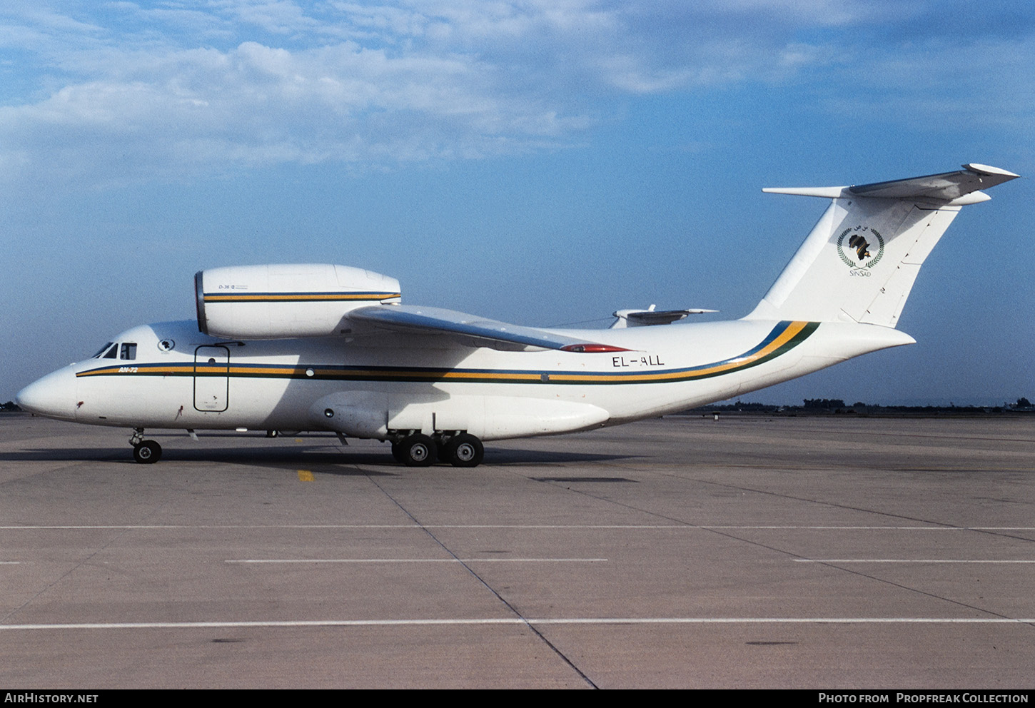 Aircraft Photo of EL-ALL | Antonov An-72-100 | Cen Sad | AirHistory.net #666839