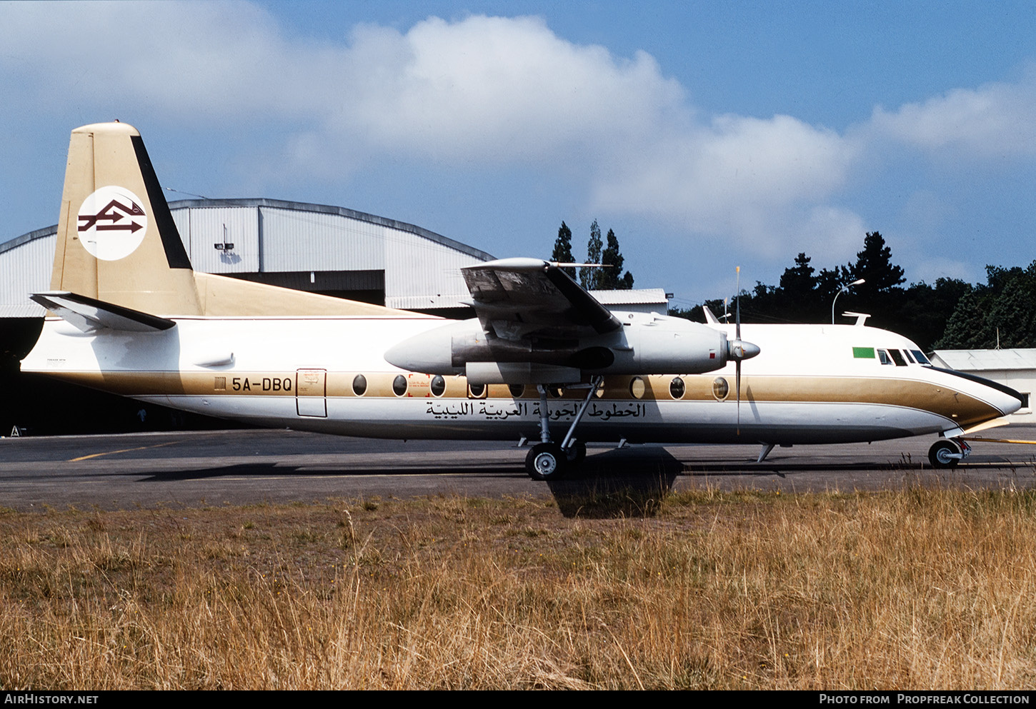 Aircraft Photo of 5A-DBQ | Fokker F27-400 Friendship | Libyan Arab Airlines | AirHistory.net #666840