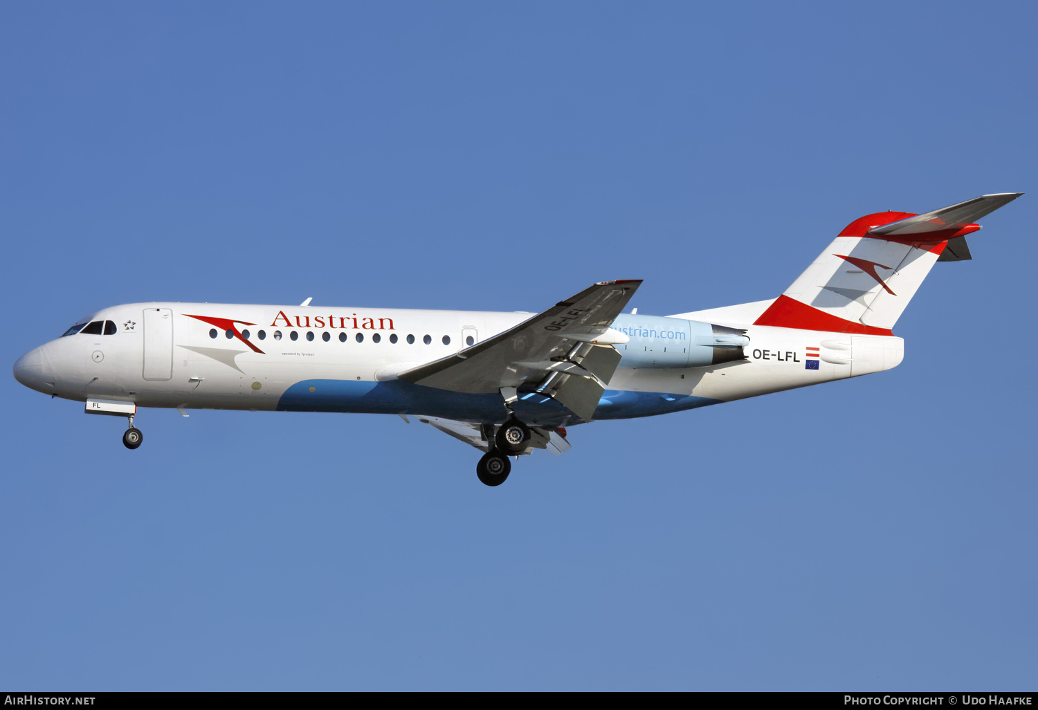 Aircraft Photo of OE-LFL | Fokker 70 (F28-0070) | Austrian Arrows | AirHistory.net #666856