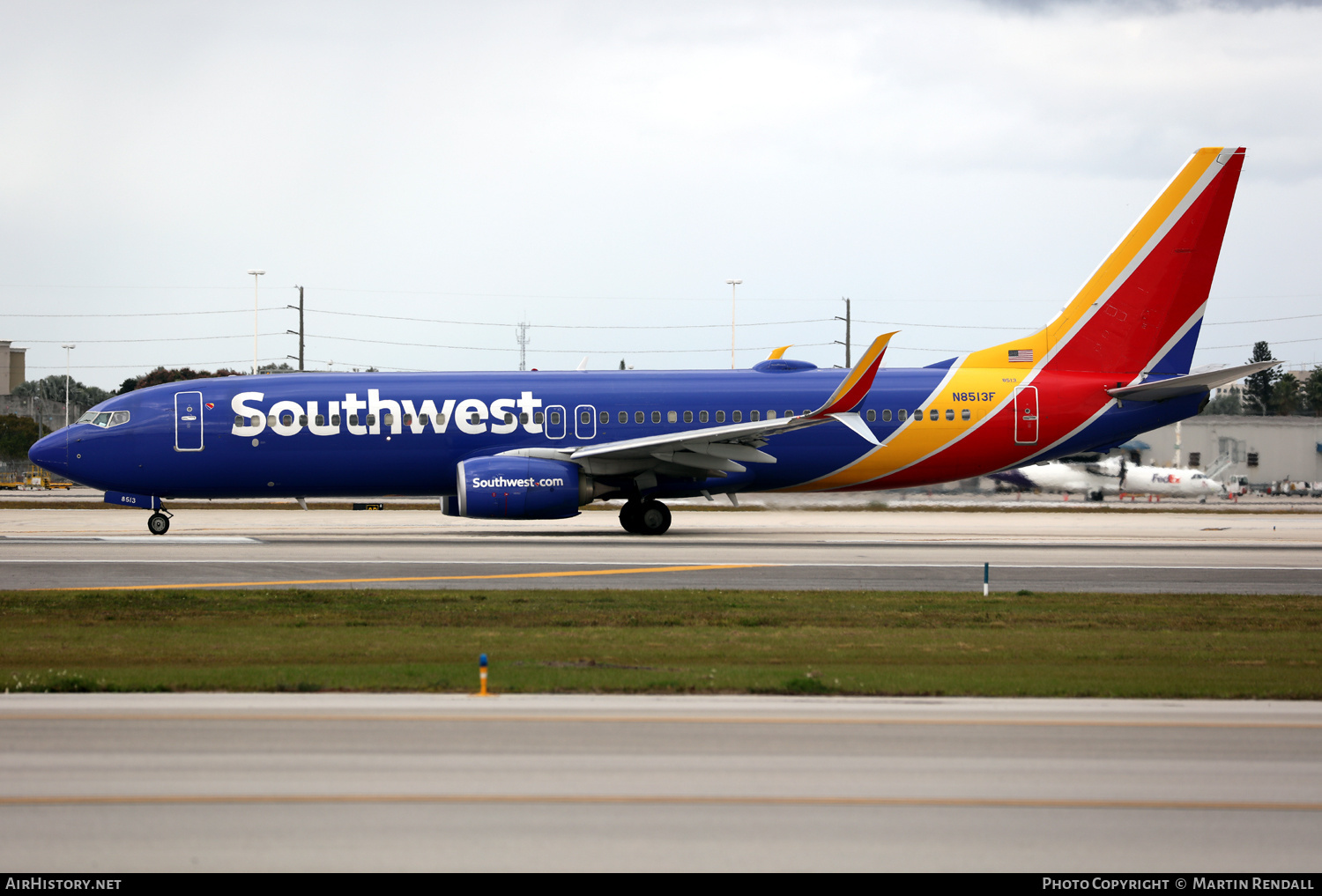 Aircraft Photo of N8513F | Boeing 737-800 | Southwest Airlines | AirHistory.net #666867