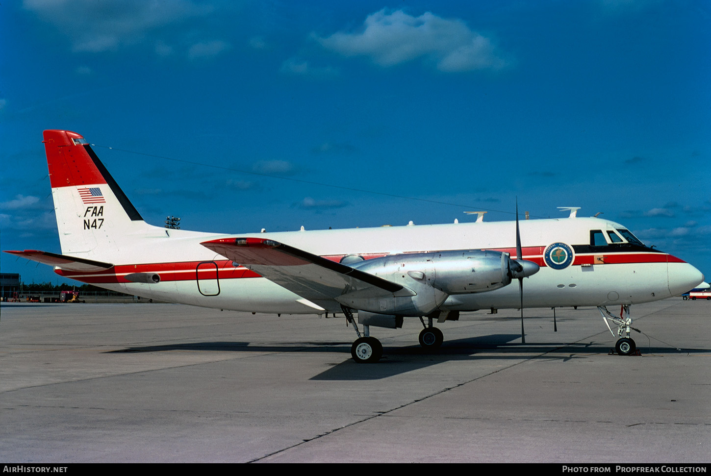 Aircraft Photo of N47 | Grumman G-159 Gulfstream I | FAA - Federal Aviation Administration | AirHistory.net #666891