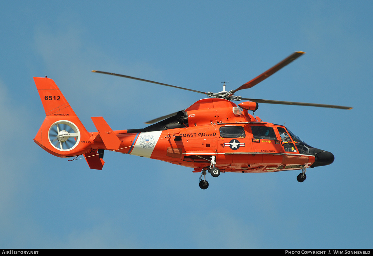 Aircraft Photo of 6512 | Aerospatiale HH-65C Dolphin | USA - Coast Guard | AirHistory.net #666929