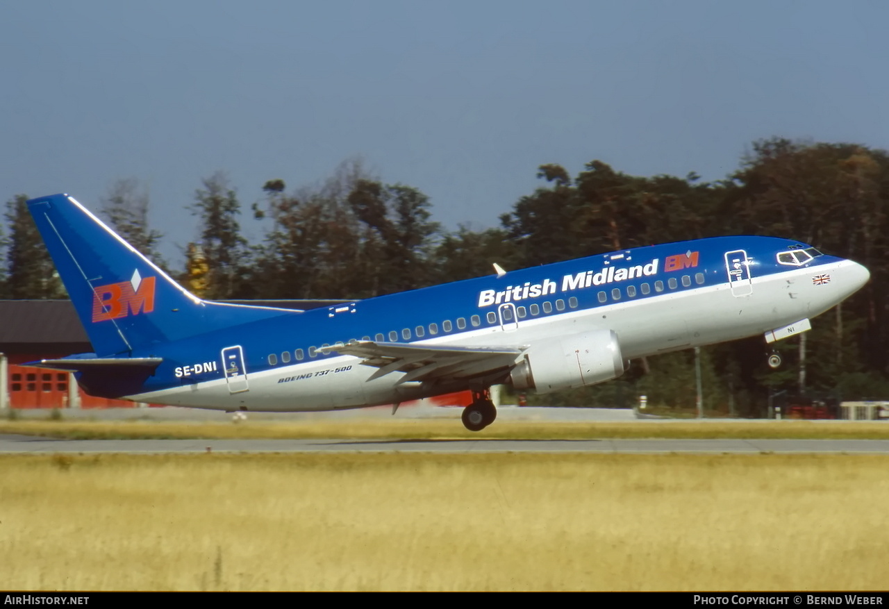 Aircraft Photo of SE-DNI | Boeing 737-59D | British Midland Airways - BMA | AirHistory.net #666933