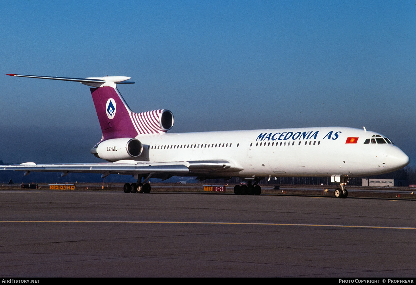 Aircraft Photo of LZ-MIL | Tupolev Tu-154M | Air Service of Macedonia | AirHistory.net #667016