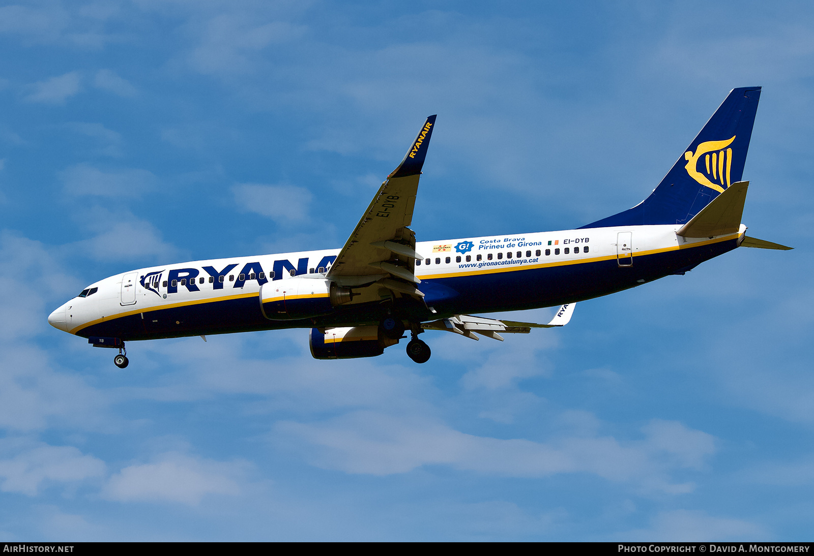 Aircraft Photo of EI-DYB | Boeing 737-8AS | Ryanair | AirHistory.net #667033